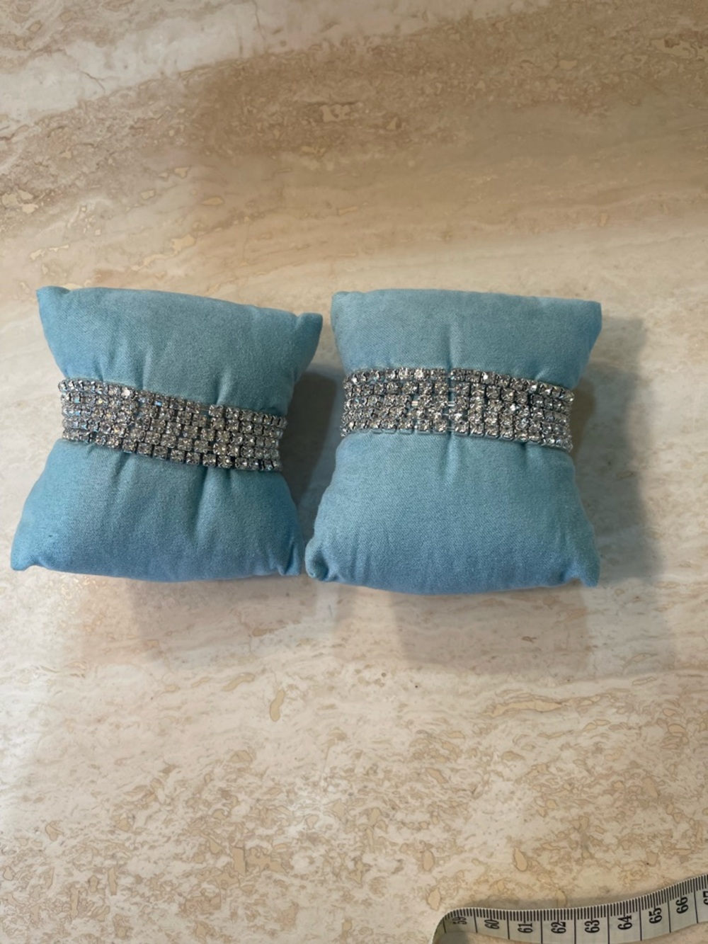 Rhinestone Crystal Stretch Bracelets - Set of 10 Bracelets